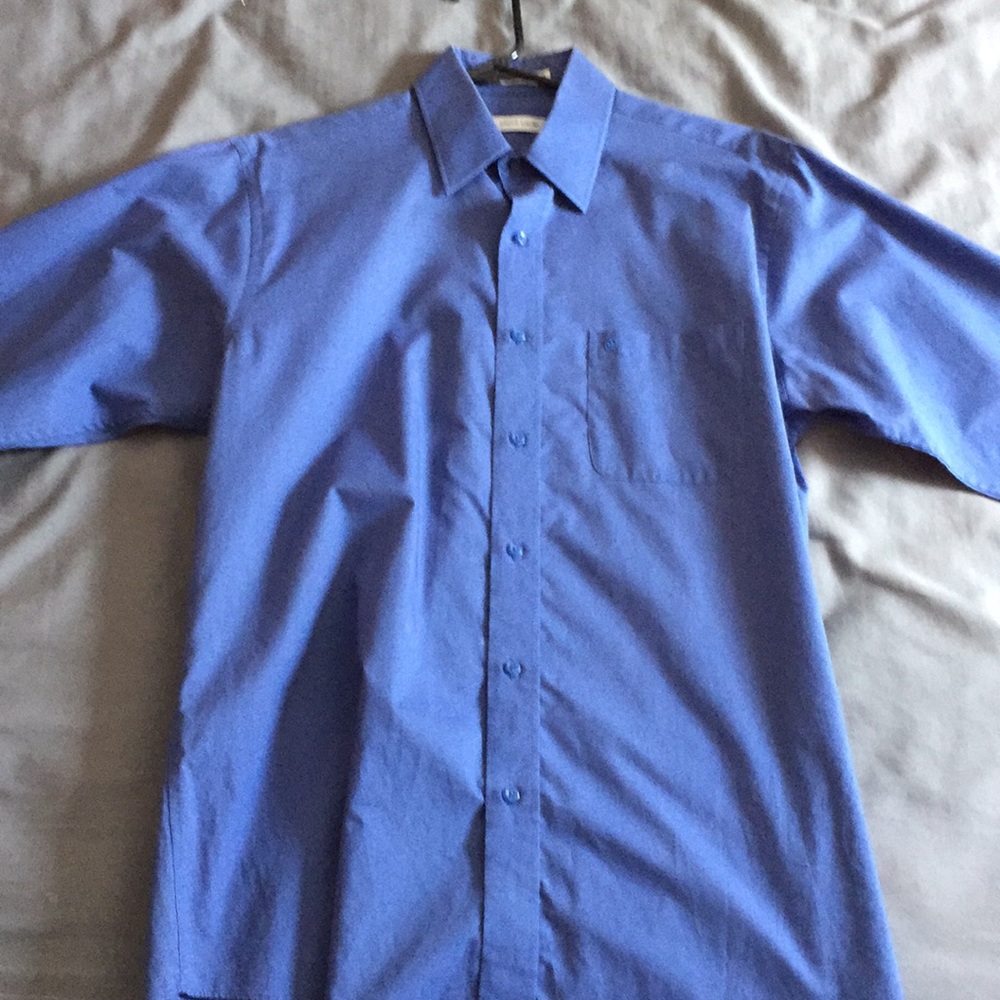 Warm blue dress shirt